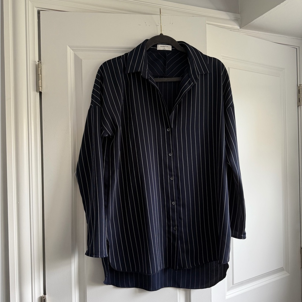 Aritzia Pinstripe Button Down - image 1